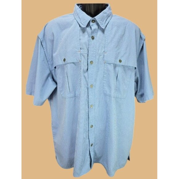 Orvis Other - Orvis Mens Blue Check Short Sleeve Fishing Shirt XXL